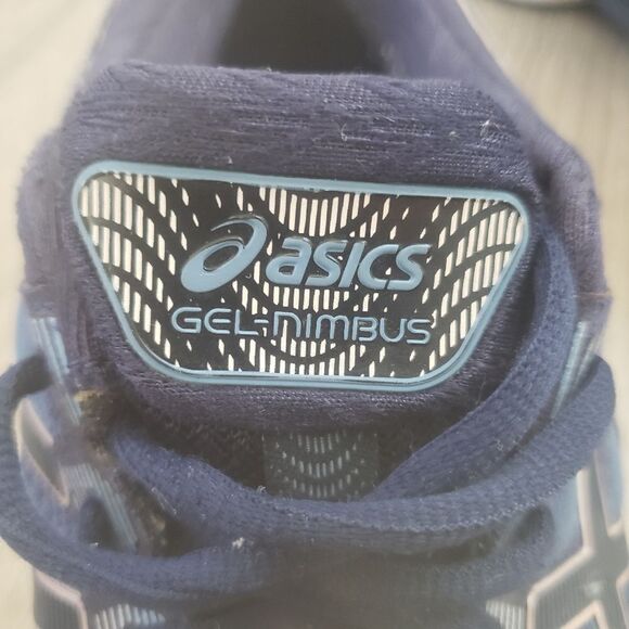 Asics Gel Nimbus 22 1012A587 Blue Athletic Running Shoes Sneakers Women Sz 10.5 - Picture 8 of 12